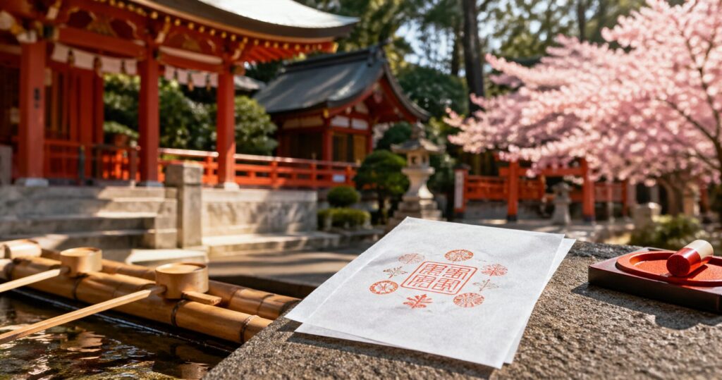 御朱印の日付の読み方を確認する画面