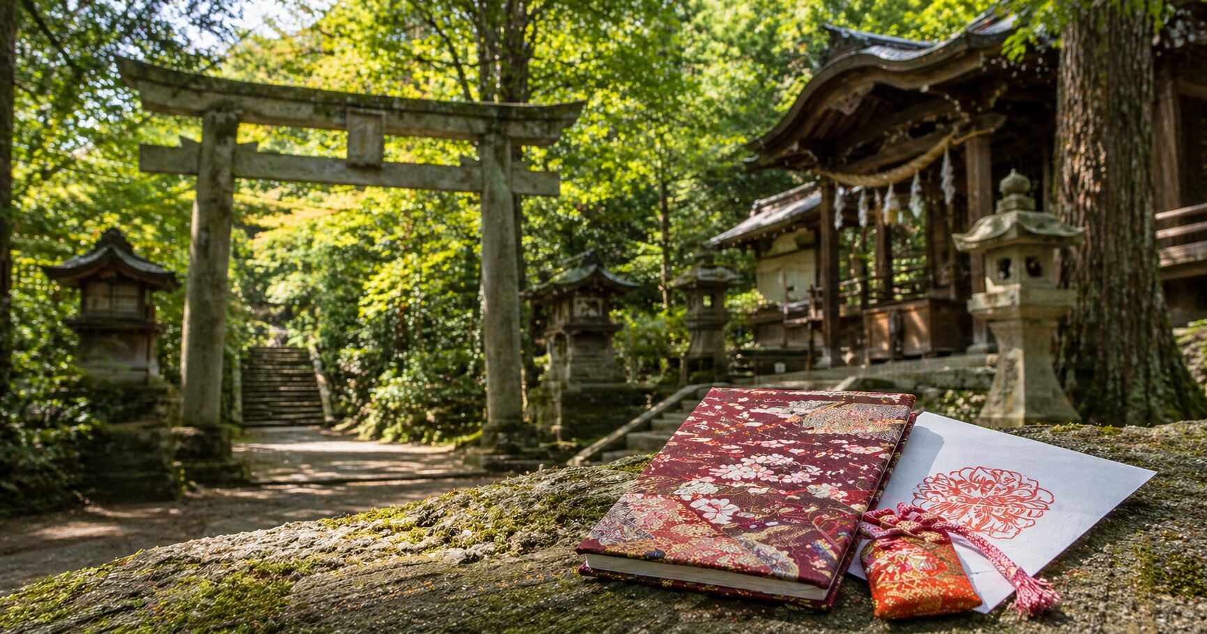 八倉比売神社の杉尾山に佇む社殿