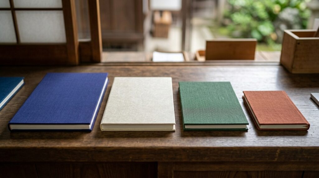 御朱印ジャーの特徴や使い方について、書き置き御朱印を整理して保管する和の雰囲気を感じられる場面
