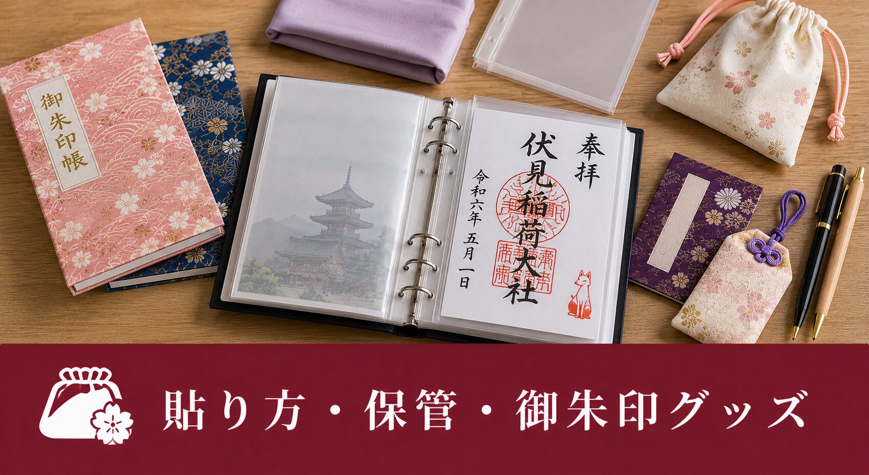 貼り方・保管・御朱印グッズ